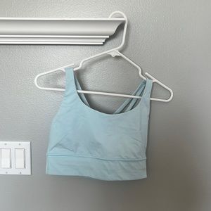 light blue lululemon sports bra size 8